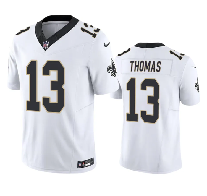 New Orleans Saints #13 Michael Thomas White 2023 F.U.S.E. Vapor Untouchable Limited Stitched Jersey